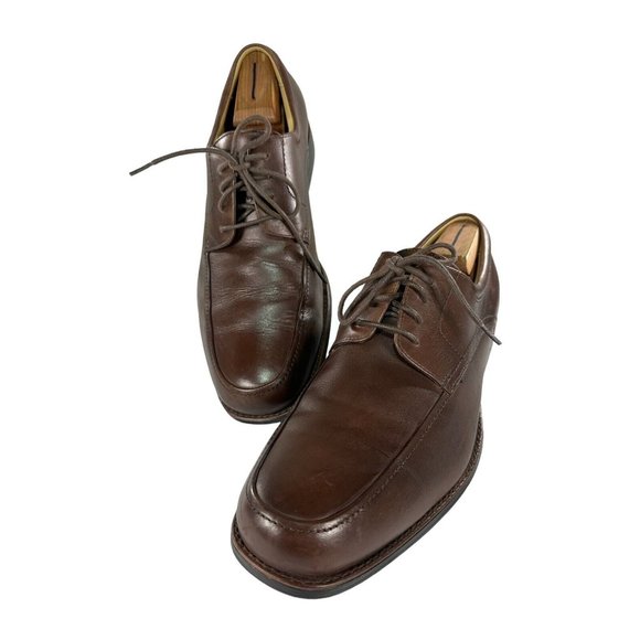 Johnston & Murphy Shoes Mens Size 12 M Brown Leather Apron Toe Derby Made Italy Amazon.com | Johnston & Murphy Mens Cormac Cap Toe Brown  main image 3